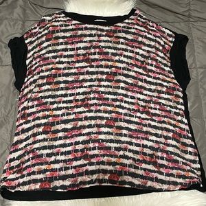 Avenue Striped Floral Top